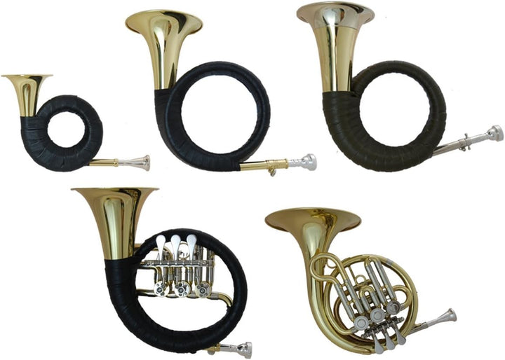 Tuyama® TJG-301 Ventil-Jagdhorn Fürst-Pless Ventilhorn Fürst-Pless-Horn in B Jagdhorn Posthorn (3 Dr