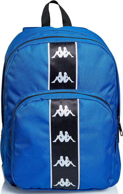 SEVEN Rucksack — KAPPA COLOUR LOGO — Doppelfach, maximale Kapazität — Schule, Reisen & Freizeit Blau