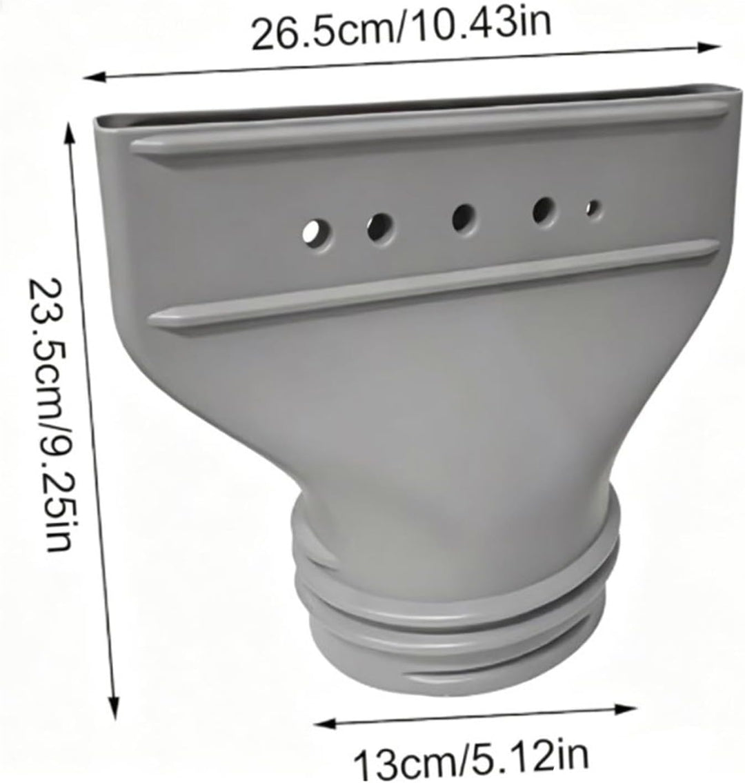 Flacher Klimaanlage Abluftschlauch Adapter, Für 130mm/150mm Durchmesser Abluftschlauch Klimagerät Fe