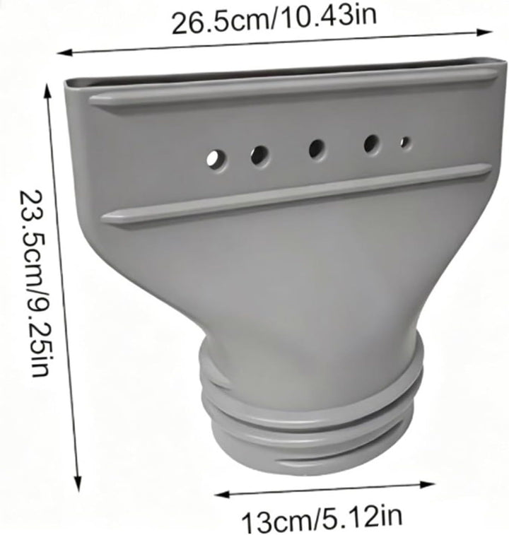 Flacher Klimaanlage Abluftschlauch Adapter, Für 130mm/150mm Durchmesser Abluftschlauch Klimagerät Fe