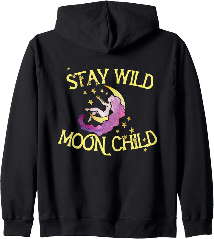 Stay wild MoonChild Zodiac Moon Child Goddess Kapuzenjacke