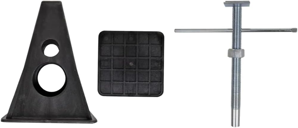 ProPlus 360808 4 x Stützböcke, höhenverstellbar mit Auflageplatte aus Kunststoff max. 750kg Traglast