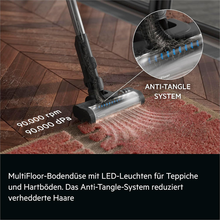 AEG 5000 kabelloser Akku-Staubsauger, Leichtgewicht (1,9 kg), MultiFloor-Bodendüse mit LED & Anti-Ta