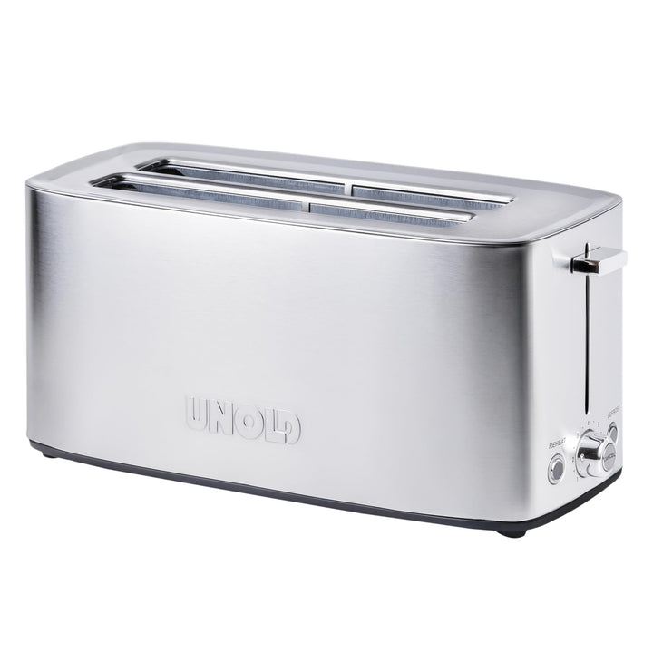 Unold 38266 Toaster Tom – 4-Scheiben-Toaster, 1.400 W, wärmeisoliertes Edelstahlgehäuse, auch für XX