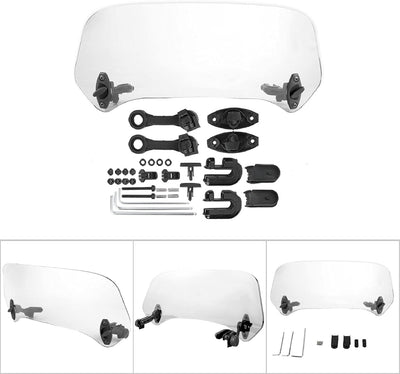 Vario Spoiler aufsatz + Universal Windshield Windshield Windshield Deflektor für Universal Windshiel