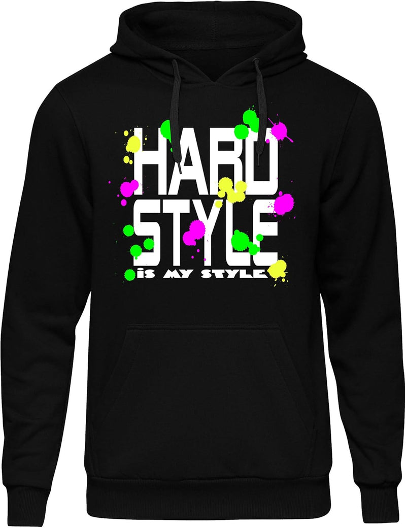 Hardstyle is My Style Männer und Herren Kapuzenpullover | Music Lifestyle Festival Gabba Rave | M8 M