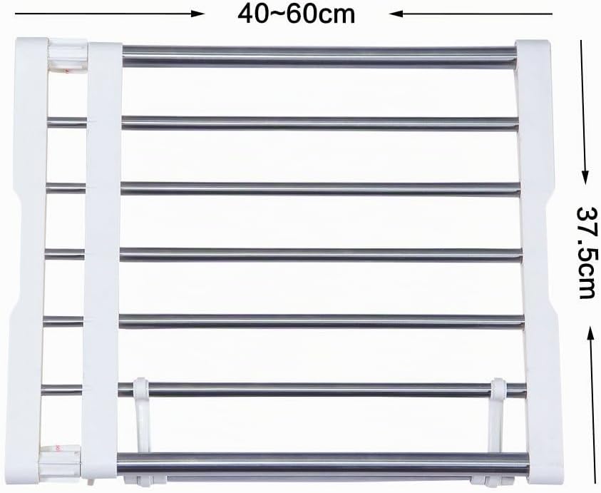 BAOYOUNI Erweiterbar Kleiderschrank Schrank Regal Stange Kleiderbügel Organizer Heavy Duty Metall La