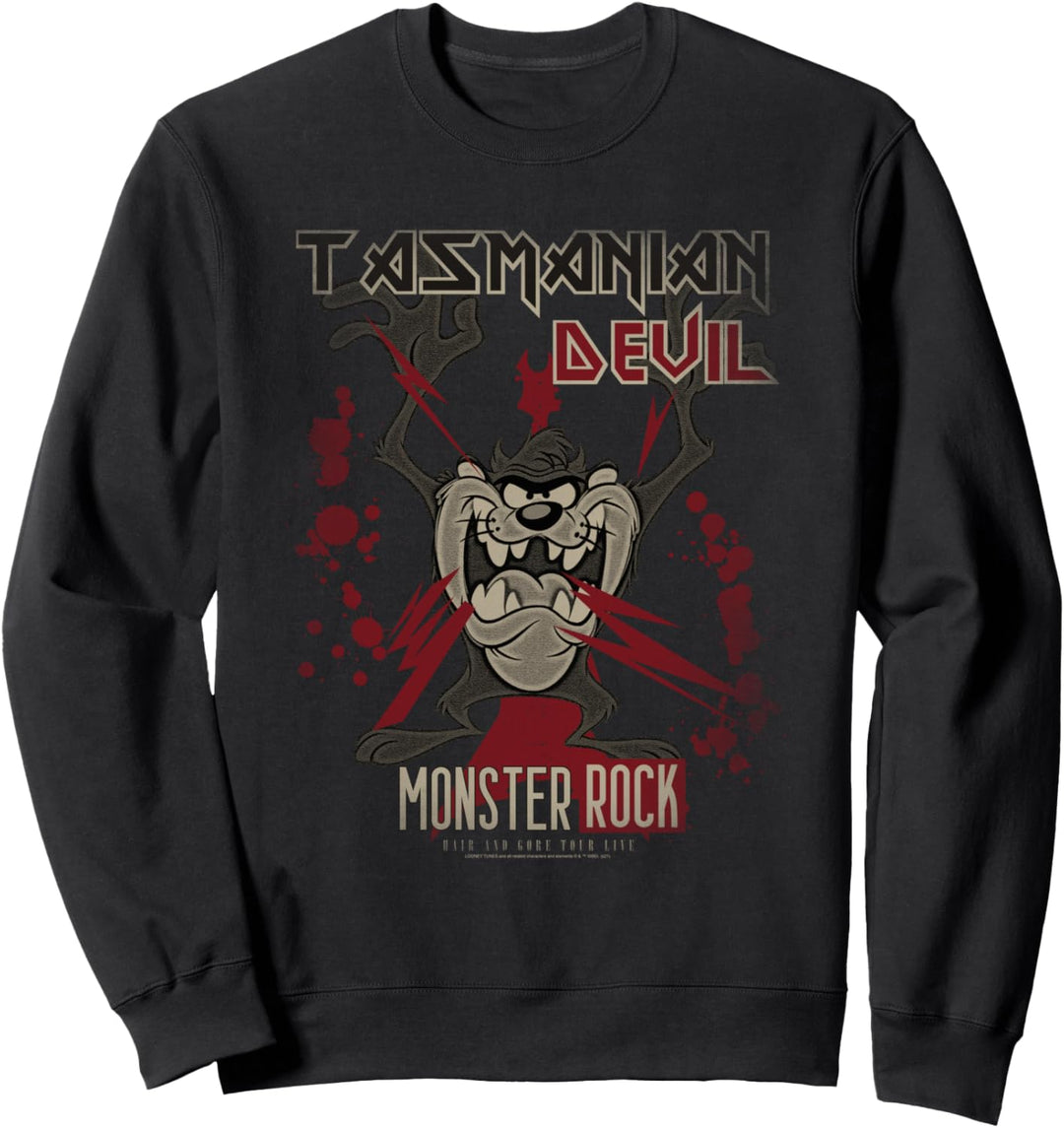 Looney Tunes Tasmanian Devil Monster Rock Sweatshirt