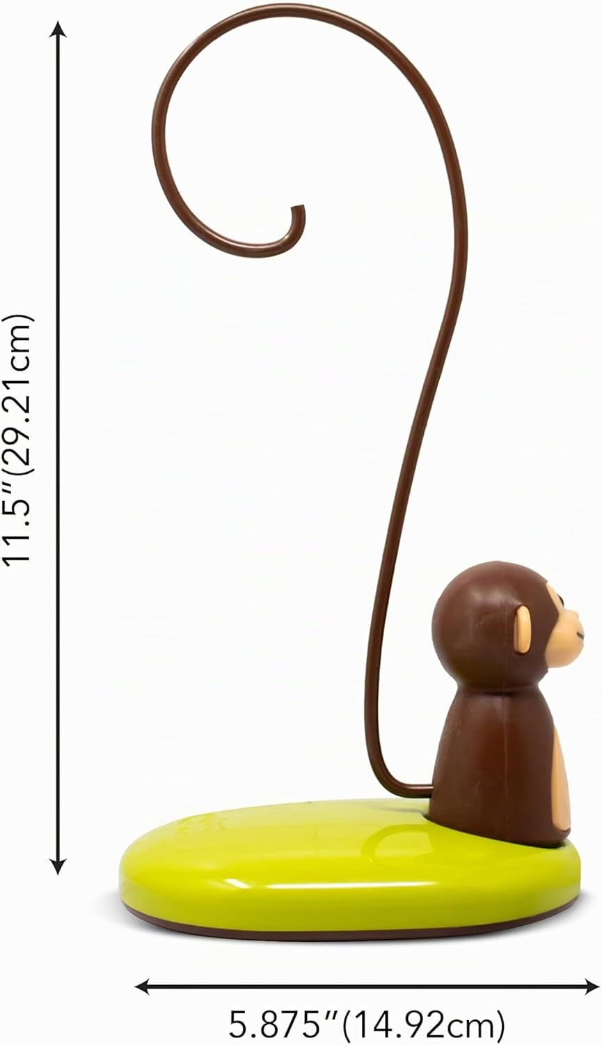 Joie Bananenständer Affe, Kunststoff, Mehrfarbig, 14,6 x 11,4 x 29,2 cm Einzeln, Einzeln