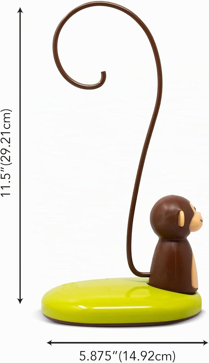 Joie Bananenständer Affe, Kunststoff, Mehrfarbig, 14,6 x 11,4 x 29,2 cm Einzeln, Einzeln