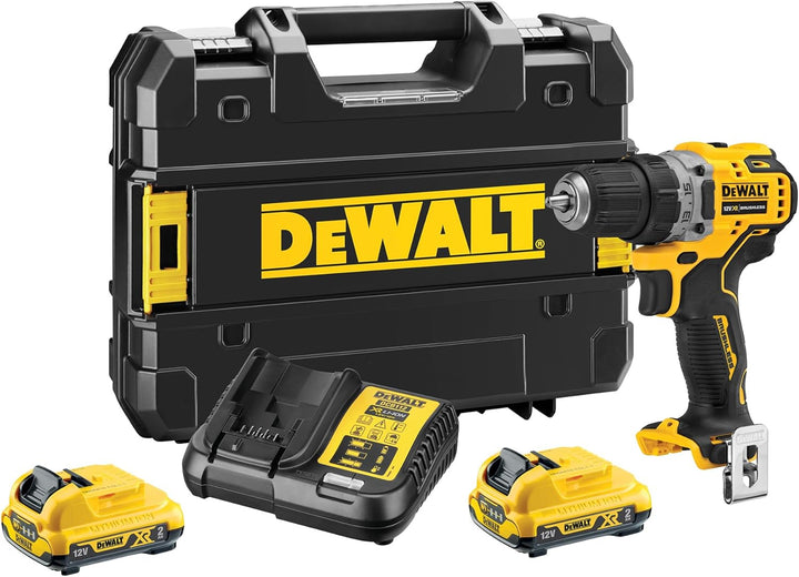 Dewalt 12 Volt Akku Bohrschrauber DCD701D2 (bürstenloser Motor, 15-Stufen Drehmomenteinstellung, 2-G