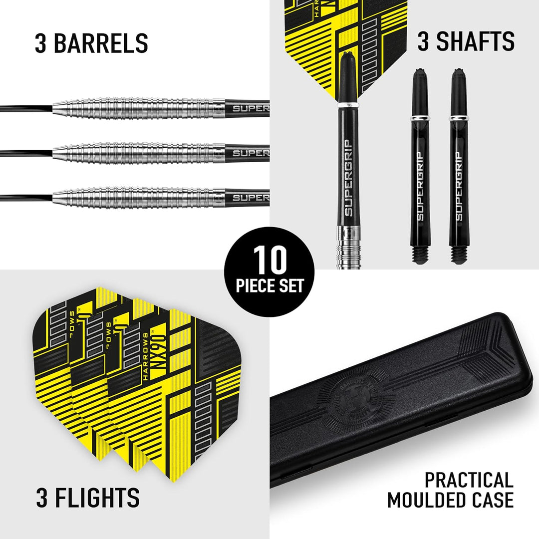 Harrows Soft Darts NX90 90% Tungsten Softtip Dart Softdart Hochwertiger Tungsten Dart mit Schäften u
