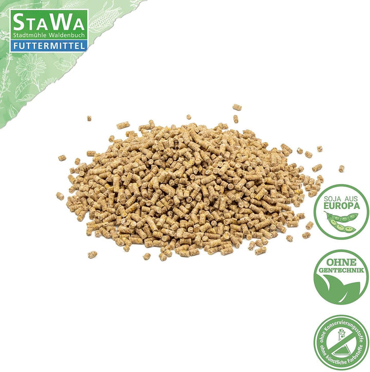 STAWA Hühnerfutter Alleinfutter mit natürlichem Milbenkomplex, 3 mm Pellets, ohne Gentechnik, ohne k
