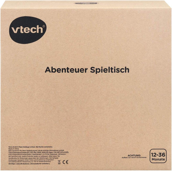 VTech Baby Abenteuer Spieltisch – Bunter Babyspieltisch mit 6 Spielfeldern und interaktiven Elemente