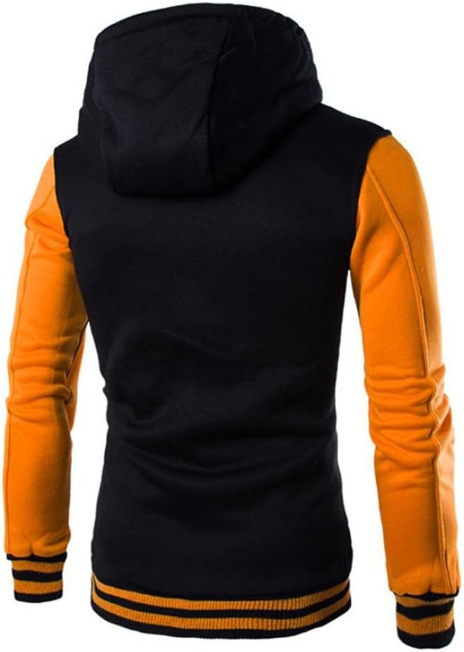 College Jacke Herren mit Kapuze Sportjacke Freizeitjacke Collegiate Jacket Bomberjacke 麭ergangsjacke