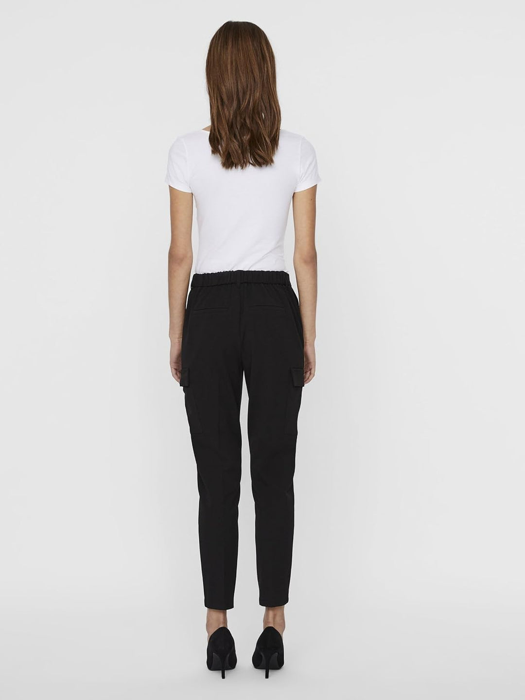 VERO MODA Damen Hose 10225280 XS Tall Schwarz, XS Tall Schwarz