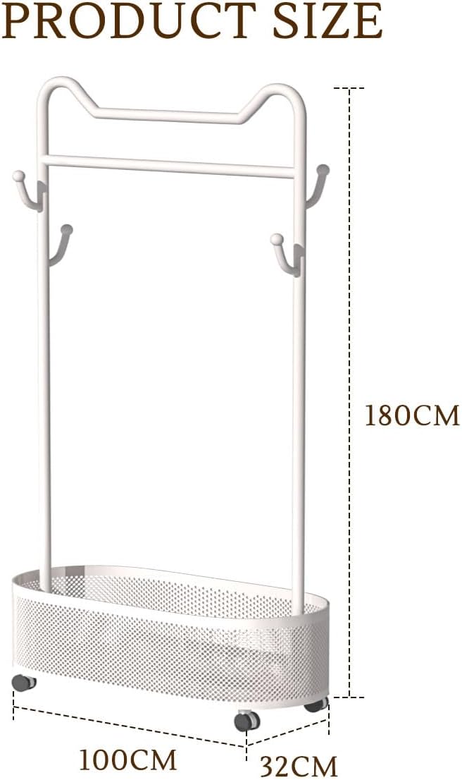 Metall-Kleiderständer Kleiderständer Home Clothing Rack mit Lagerung Regal für hängende Kleidung Män