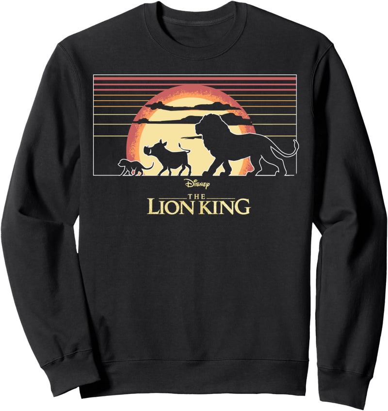 Disney The Lion King Simba Timon And Pumba Sunset Stripes Sweatshirt