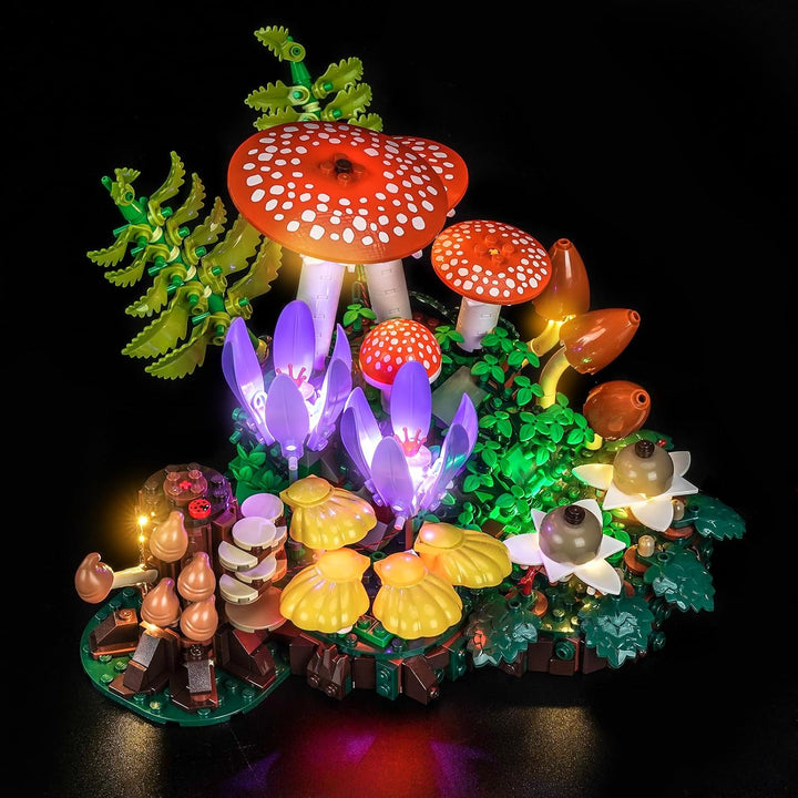 LocoLee Licht Kit kompatibel mit Lego Waldpilze, (kein Modell, nur Licht) Dekorative Beleuchtung Set
