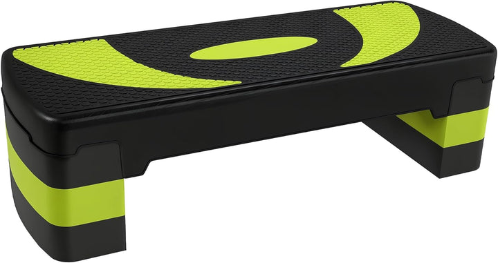 HOMCOM Steppbrett Aerobic-Stepper höhenverstellbar mit 3 Stufen (10/15/20 cm) Fitness Heimtrainer fü