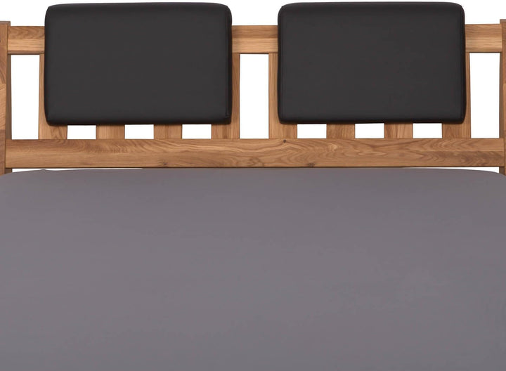 Staboos 2er Set Leder Polsterkissen, Steckkissen für Bettkopfteil zum einhängen, Rückenlehne für Bet