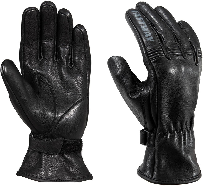 FAST WAY City Uni 211 Leder Motorradhandschuhe Sommer, CE Zertifizierte Motorrad Handschuhe Herr & F
