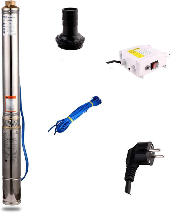 SHYLIYU Tiefbrunnenpumpe 4 zoll Grosser Durchfluss 11800l/min hauswasserpumpe Tauchpumpe Brunnenpump