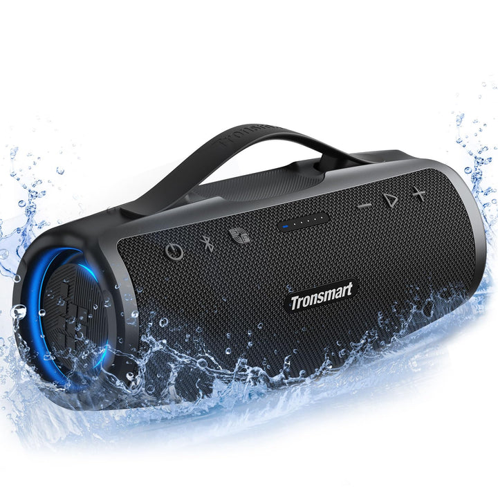 Tronsmart Mirtune S100 Bluetooth Lautsprecher, IPX7 wasserdicht, 5.3 Bluetooth, 20 Stunden Lange Akk