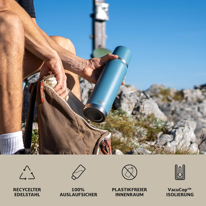 Campo Libre. Jaco® Thermoskanne 1L, 750ml, 500ml I Thermos mit Becher I Unsere Thermosflasche mind.