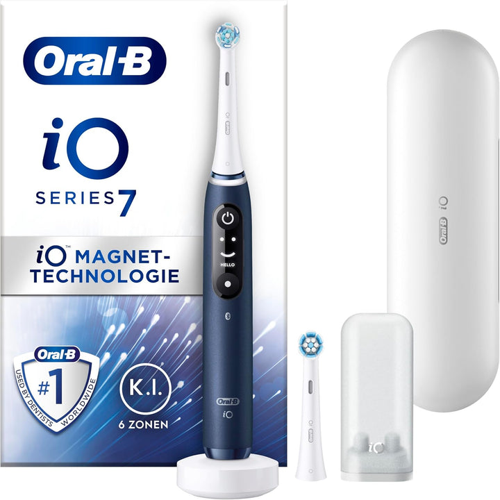Oral-B iO Series 7 Elektrische Zahnbürste/Electric Toothbrush, 2 Aufsteckbürsten, 5 Putzmodi für Zah