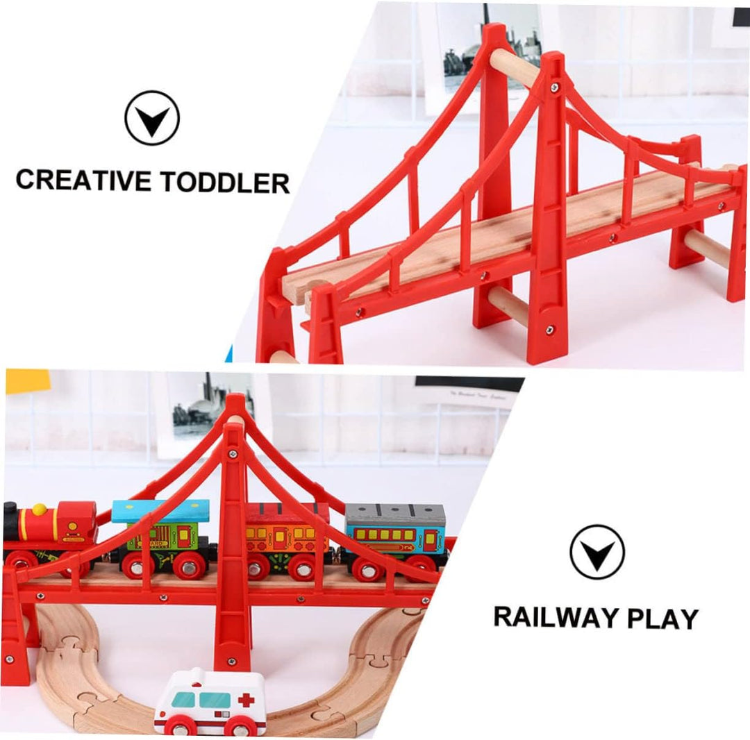STOBOK 2stücke Holzspielzeug Für Eisenbahn Kompatibel Mit Holzschienen Fördert Spiel Für Mädchen Um