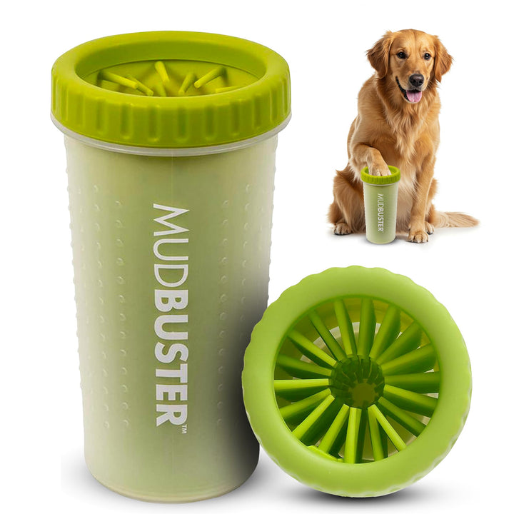 Dexas MudBuster Hundetatzenreiniger, tragbar, Large, grün Grün Large, Grün Large