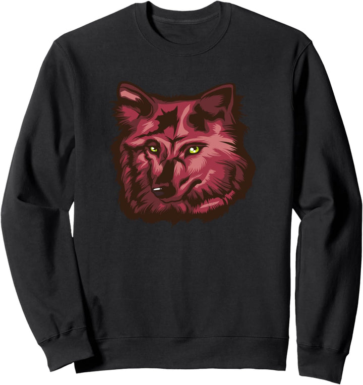Wandern Wolf Geschenk Wölfe Sweatshirt