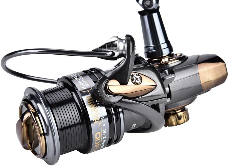 Angelausrüstung, DEUKIO Hochgeschwindigkeits-Meeresrolle 7.1: 1 Match Spool Spinning Reel für Quick