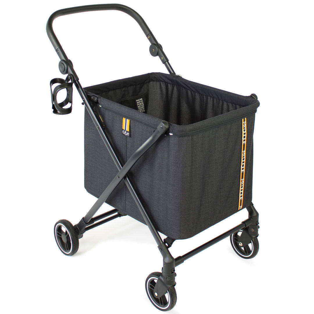 Max Shopping Caddy - Dein persönlicher Einkaufswagen, Faltbarer Shopping-Wagen, 4 Räder inkl. Federu