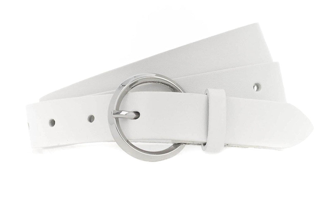 Vanzetti 25mm Leather Belt W80 White