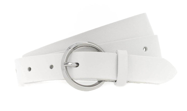 Vanzetti 25mm Leather Belt W80 White