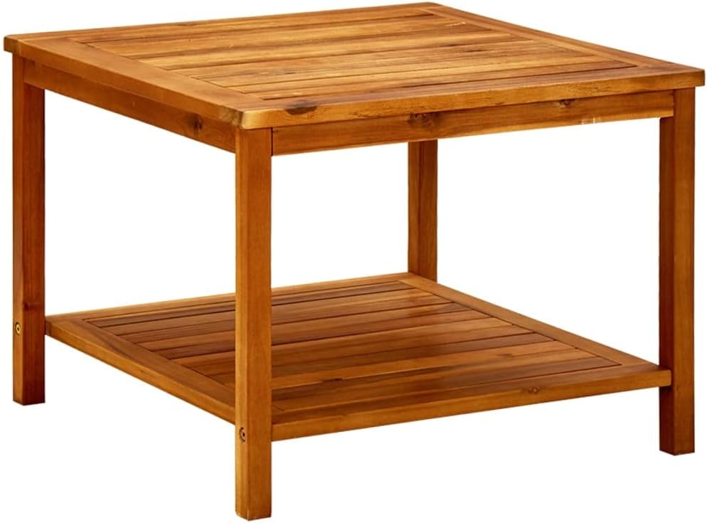 vidaXL Akazienholz Massiv Couchtisch Gartentisch Beistelltisch Holztisch Kaffeetisch Teetisch Terras