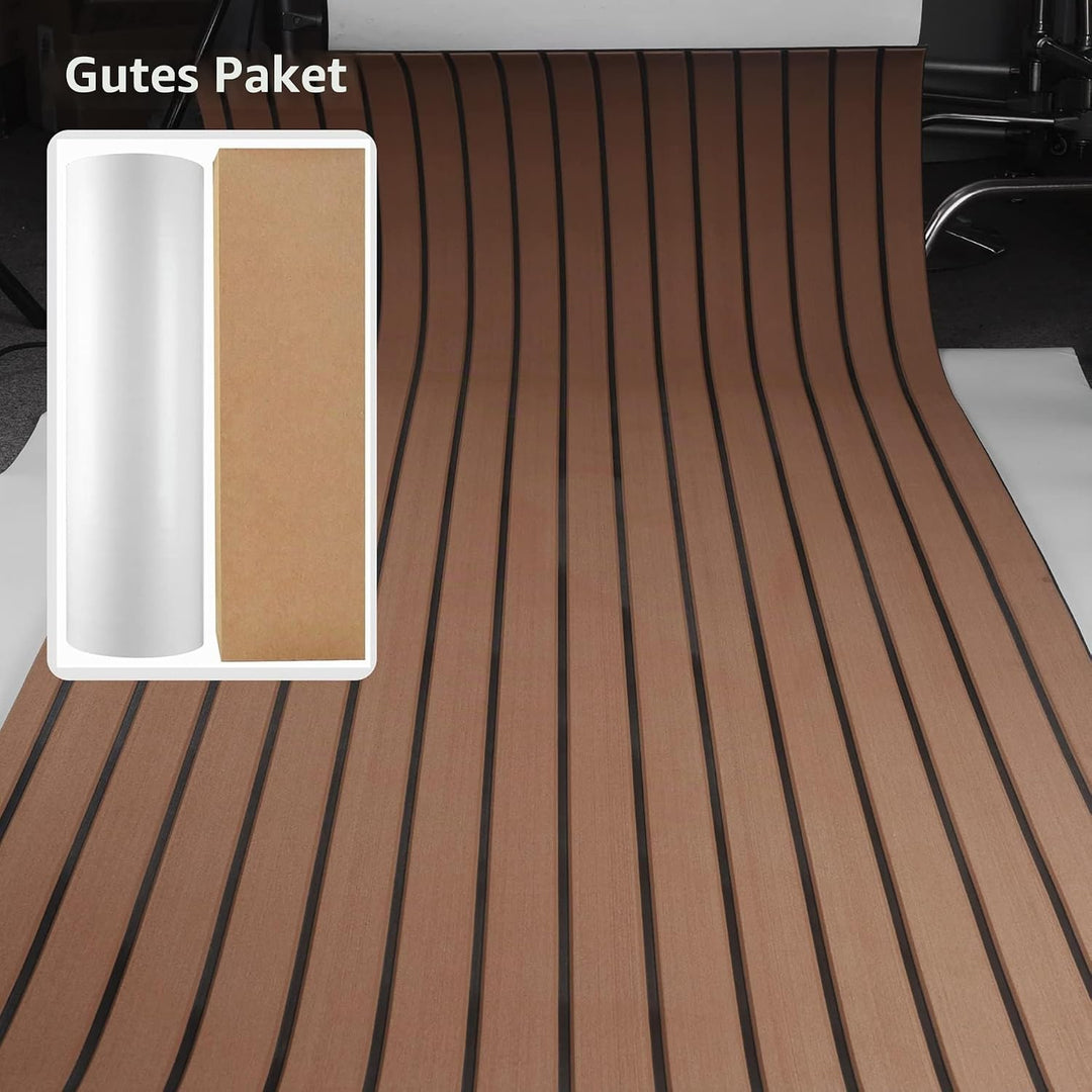 MIJOBS Teak Decking Sheet Eva Teak Selbstklebend rutschfeste Matte Marinedeck für Boote Yacht Marine
