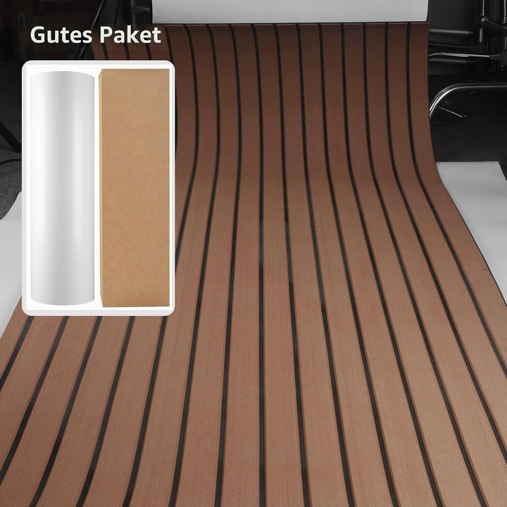 MIJOBS Teak Decking Sheet Eva Teak Selbstklebend rutschfeste Matte Marinedeck für Boote Yacht Marine