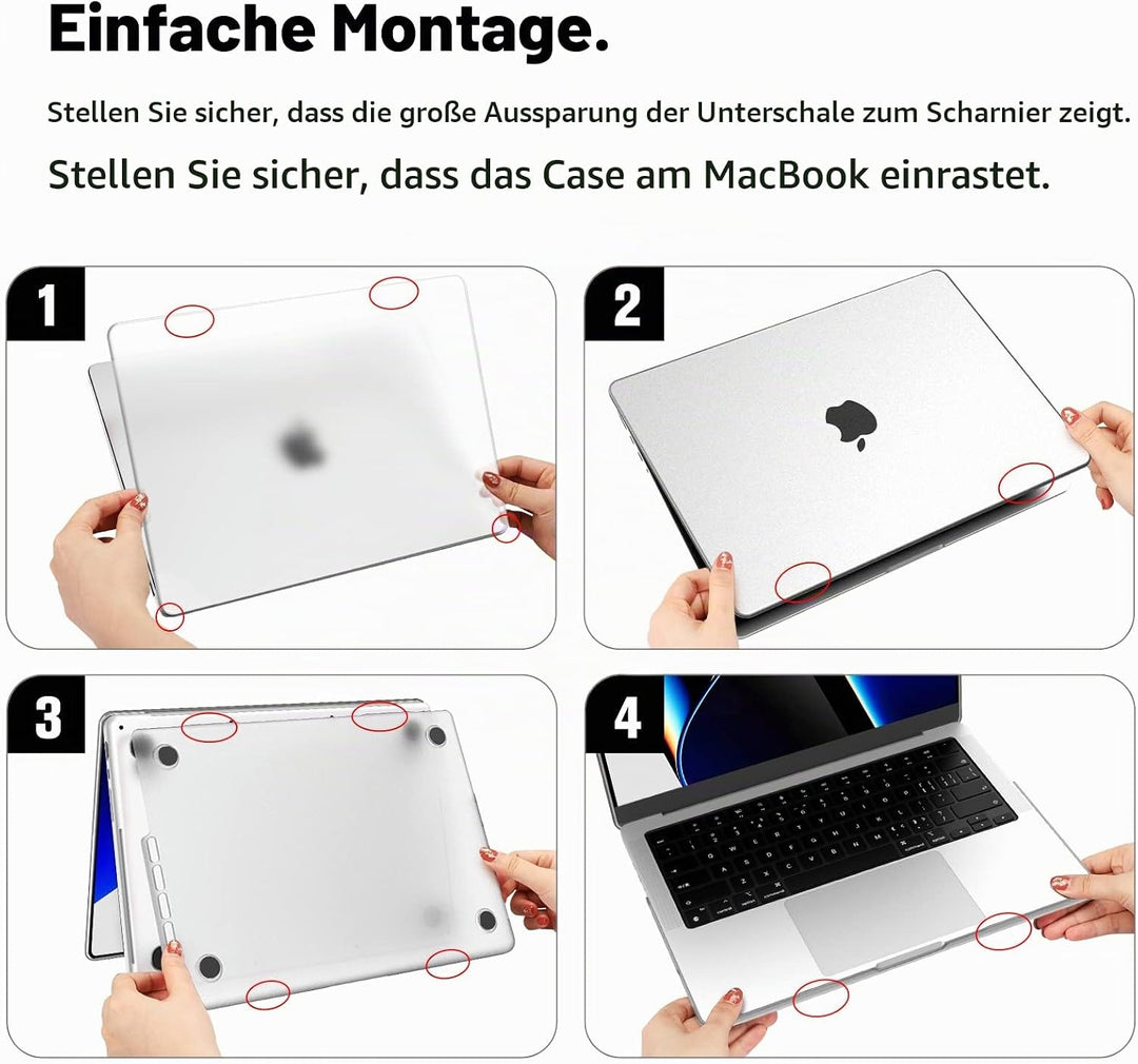 Fintie Hülle Kompatibel mit MacBook Pro 14 Zoll M5 M4 M3 M2 M1 Pro/Max (2025-2021) A3434 A3112 A3401