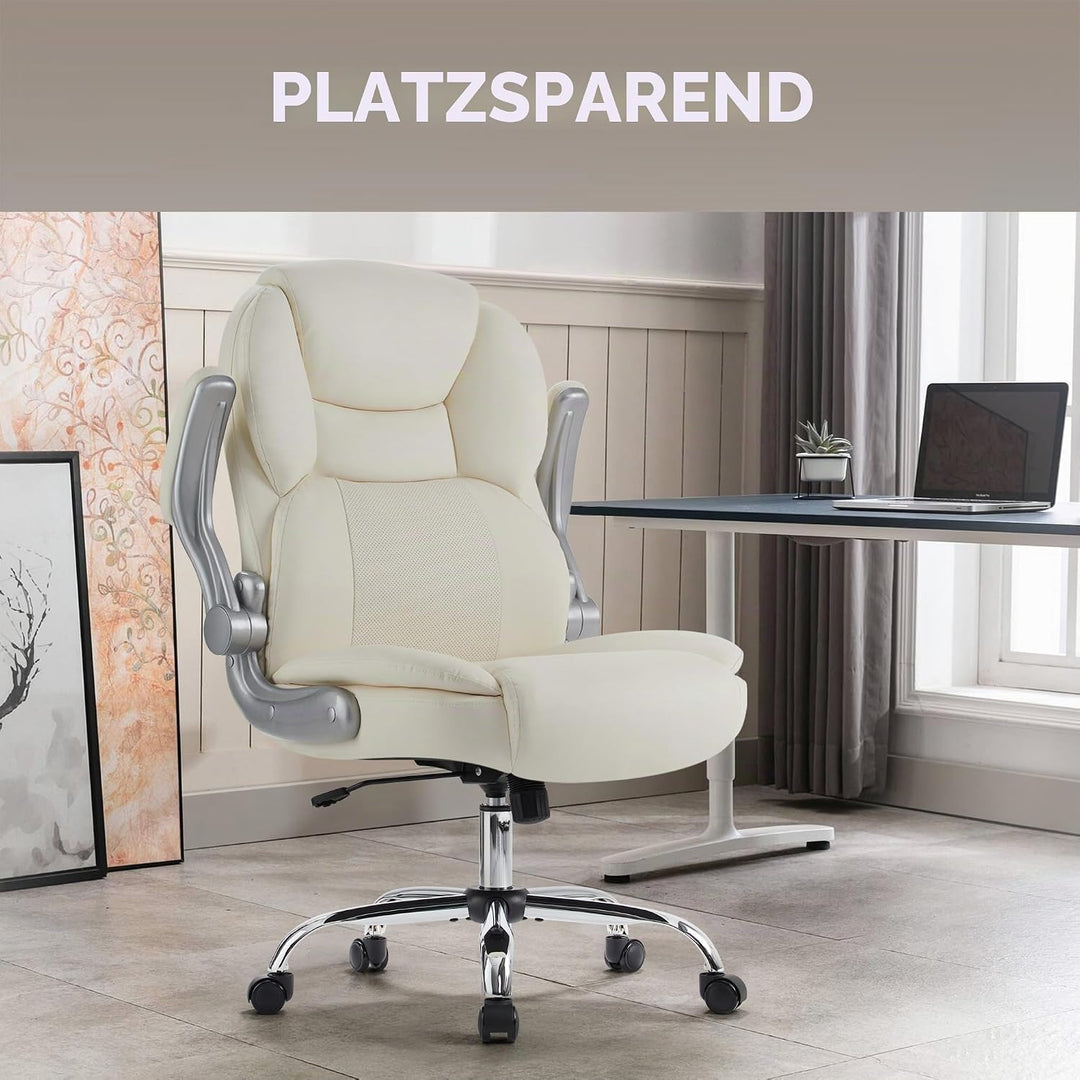 IWMH Grosser und hoher Bürostuhl 180KG, Schreibtischstuhl Ergonomisch | Chefsessel Computerstuhl mit