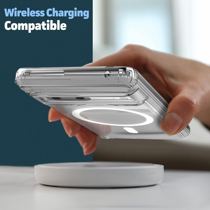 Encased Transparente Rückseite, entworfen für Google Pixel 7, magnetische Handyhülle, kompatibel mit