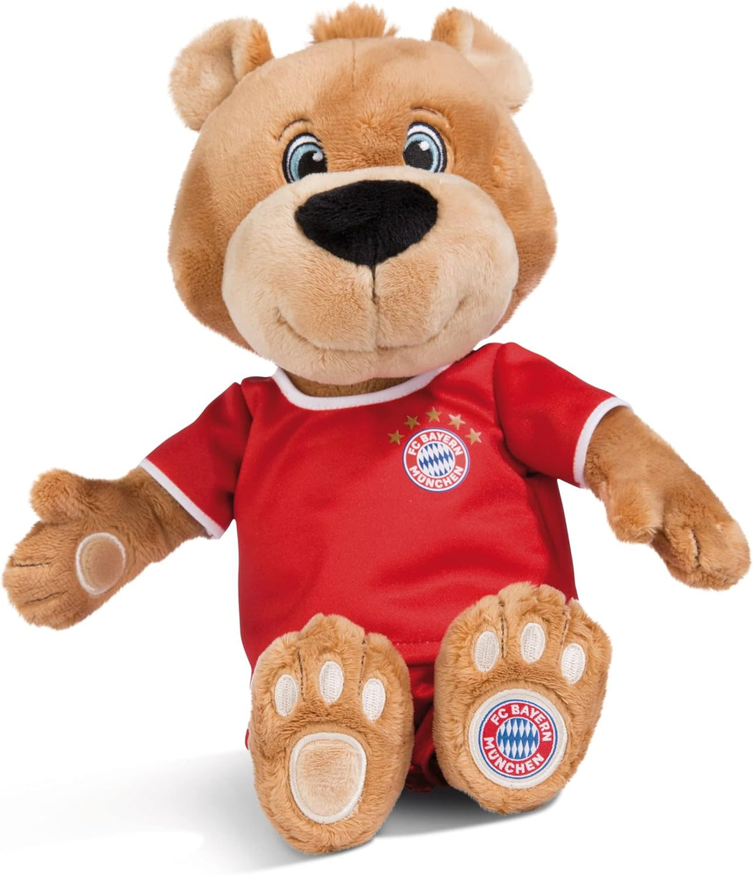 NICI Kuscheltier FC BAYERN MÜNCHEN Bär Berni 35 cm – Stofftier aus weichem Plüsch, Fussball Fanartik