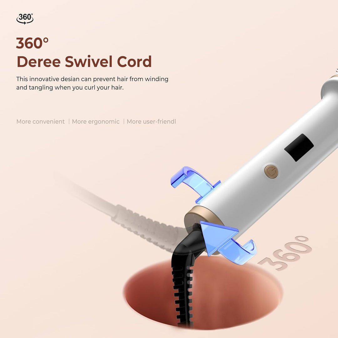 Thermal Brush Thermobürste 38mm, Lockenbürste 3 in 1 LCD Anzeige 120-200℃, Erhöhen Sie das Haarvolum