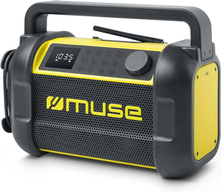 Muse M-928 BTY Baustellenradio, robust, Staub- und spritzwassergeschützt (IP64), mit Bluetooth und U