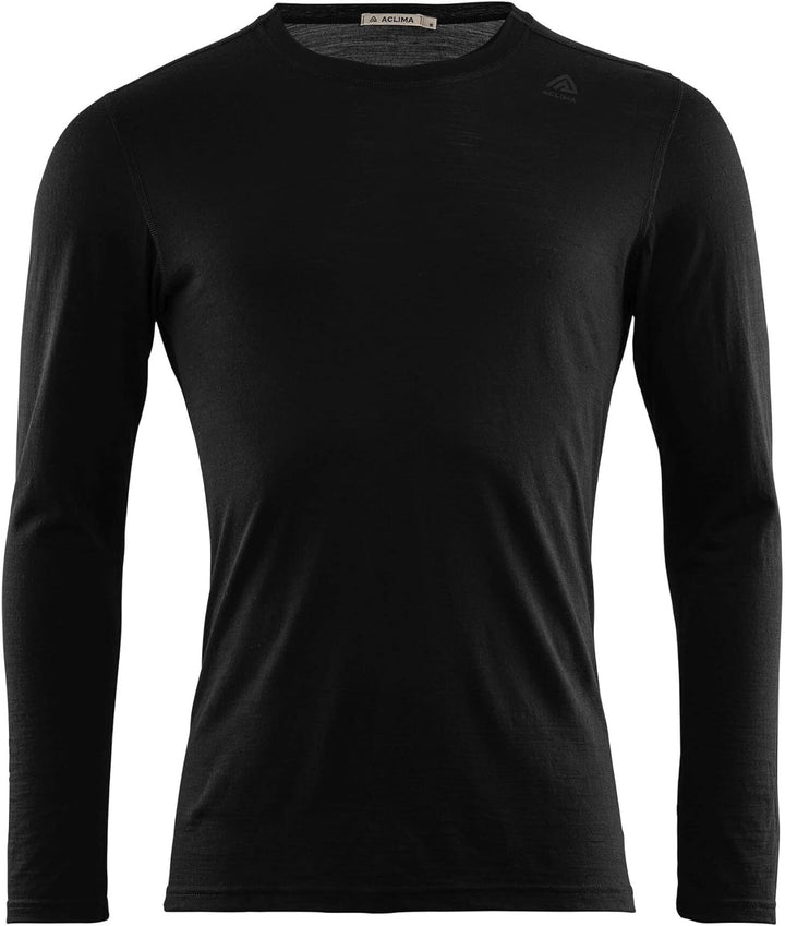 Aclima LightWool Langarm Unterhemd Herren schwarz