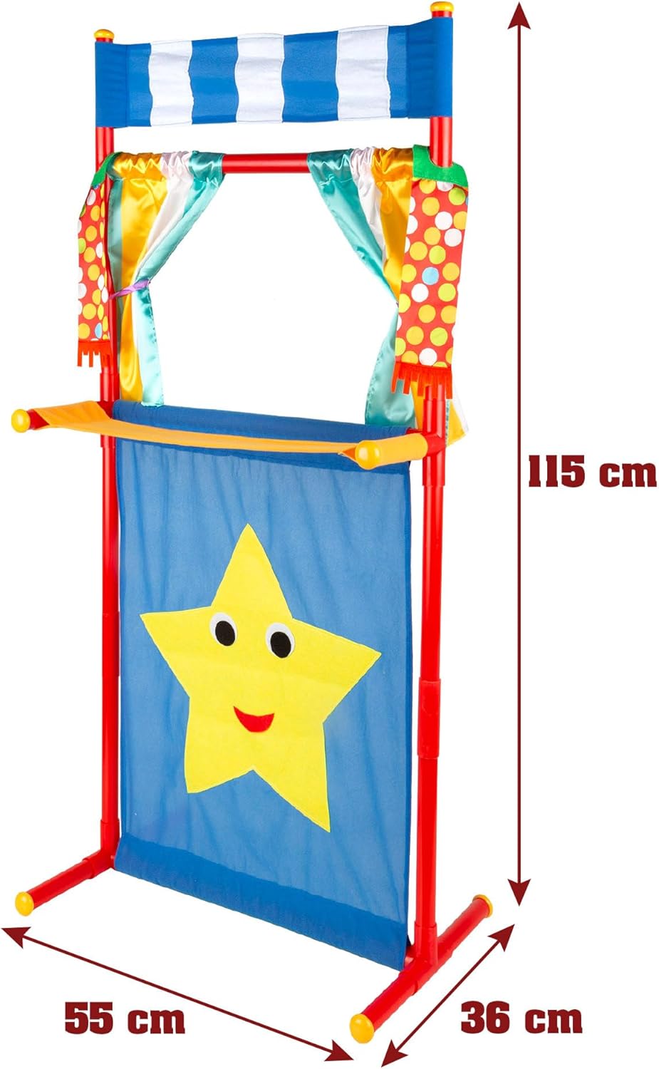 ColorBaby Cucu Show Theater-Set, Puppen, 25 cm, 4 Puppen, Märchenfiguren, weiches und sicheres Mater