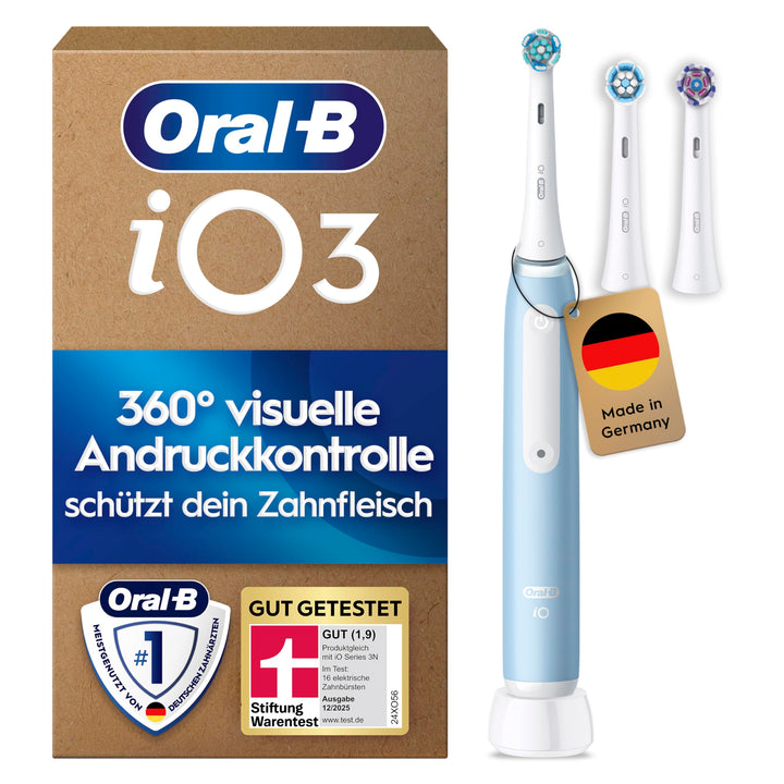 Oral-B iO Series 3 Plus Edition Elektrische Zahnbürste, Electric Toothbrush, PLUS 3 Aufsteckbürsten,