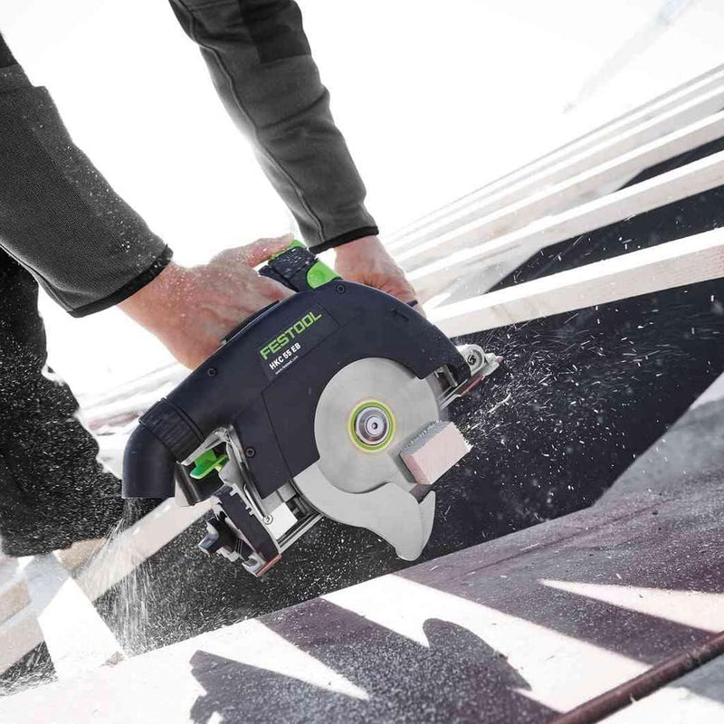 Festool Akku-Handkreissäge HKC 55 5,0 EBI-Set-FSK 420 (mit Akkupacks, Schnellladegerät, Kreissägebla